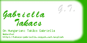 gabriella takacs business card